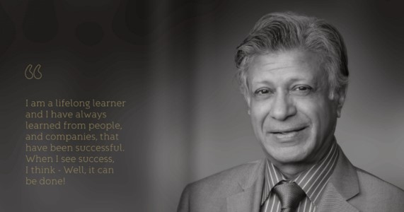 Virginia Transformer CEO, Prabhat Jain, with a quote about being a lifelong learner.