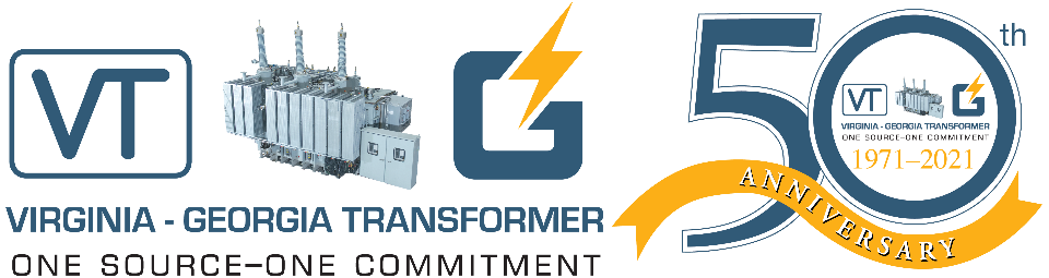 Virginia - Georgia Transformer 50th anniversary logo.