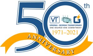 Virginia - Georgia Transformer 50th Anniversary logo.