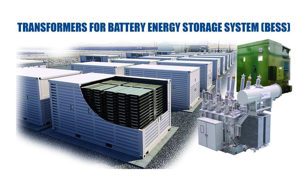 Transformers for battery energy storage systems (BESS).