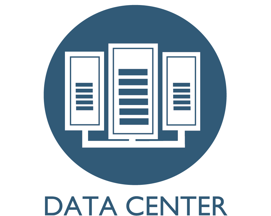 Icon of a data center servers.