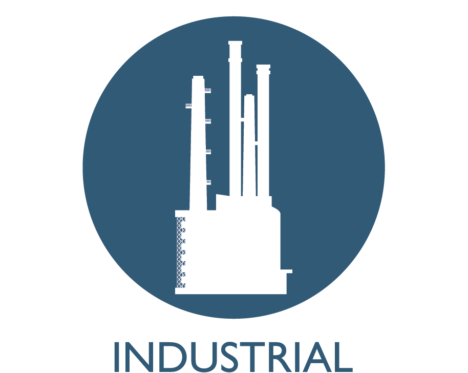 Icon of industrial buildings.