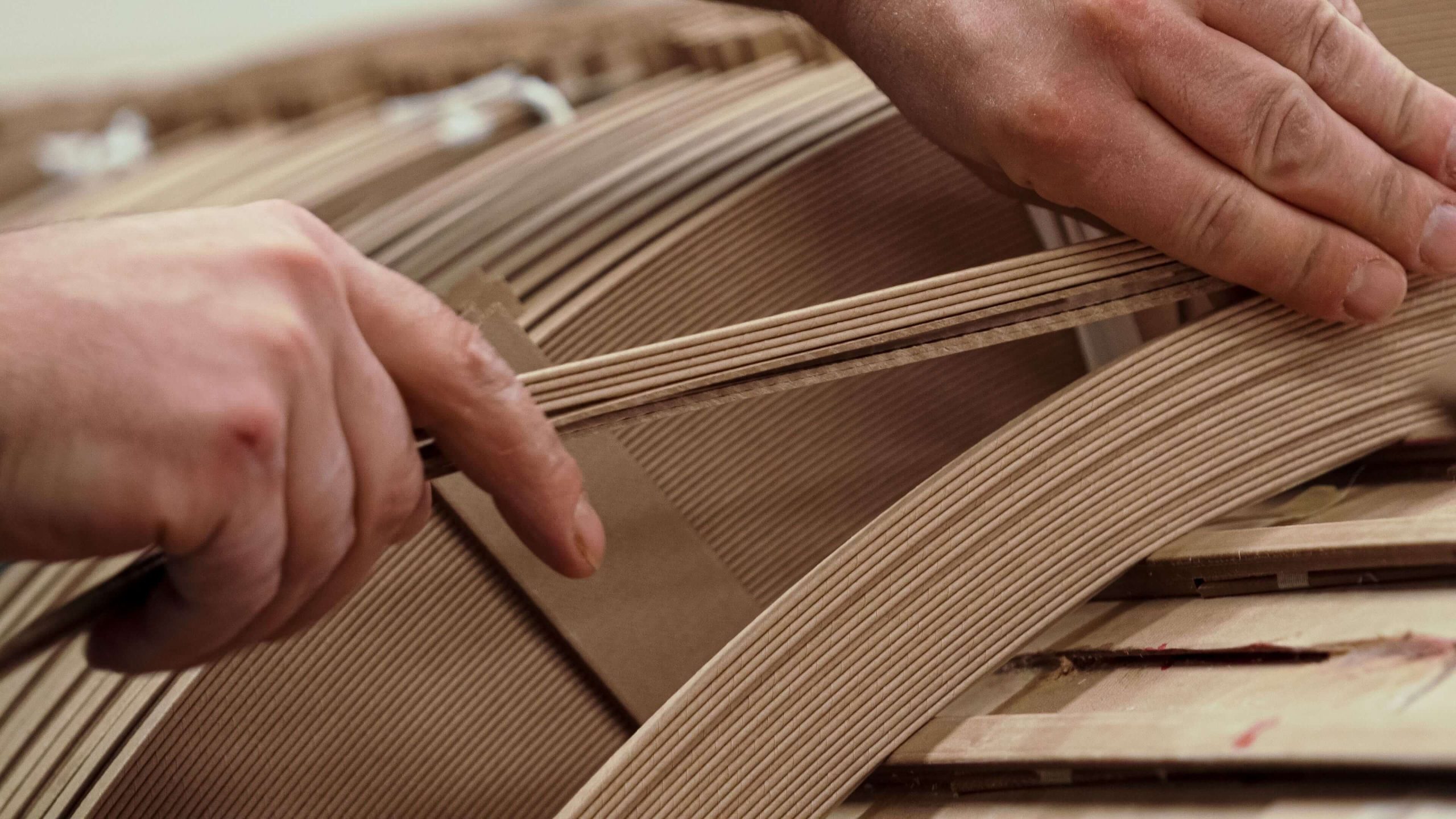 Hand winding a disc-type coil for use in power transformers.