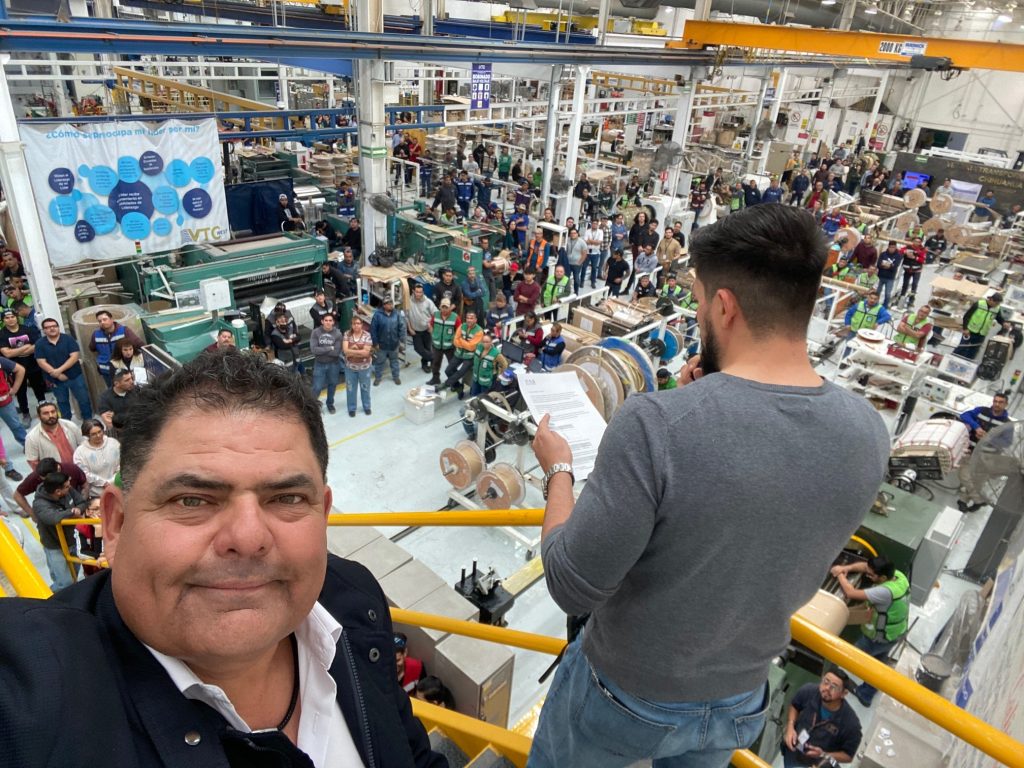 Virginia Transformer employees in the Chihuahua, Mexico manufacturing plant.