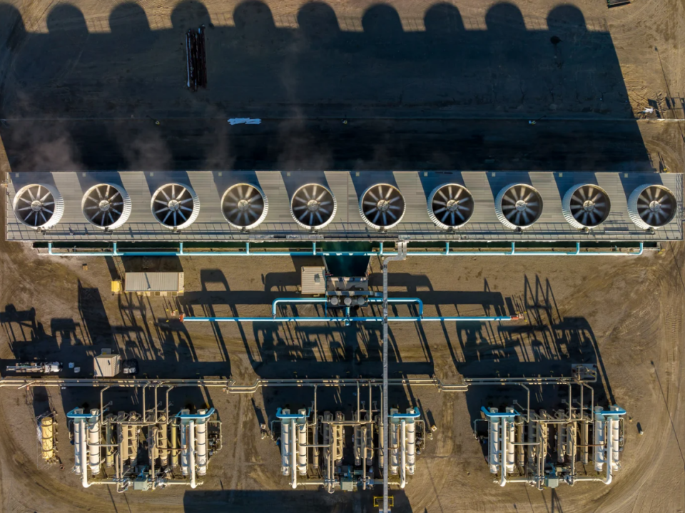 Geothermal power plant.