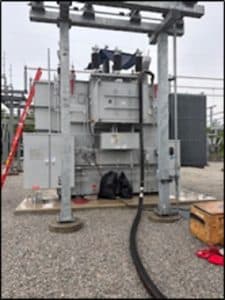 Utility power transformer.